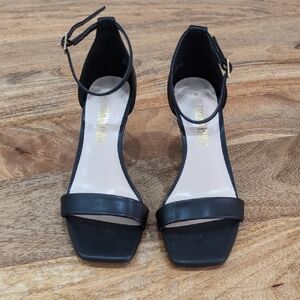 Dream Paris Elegant Black Ankle Strap Sandals Heels 6